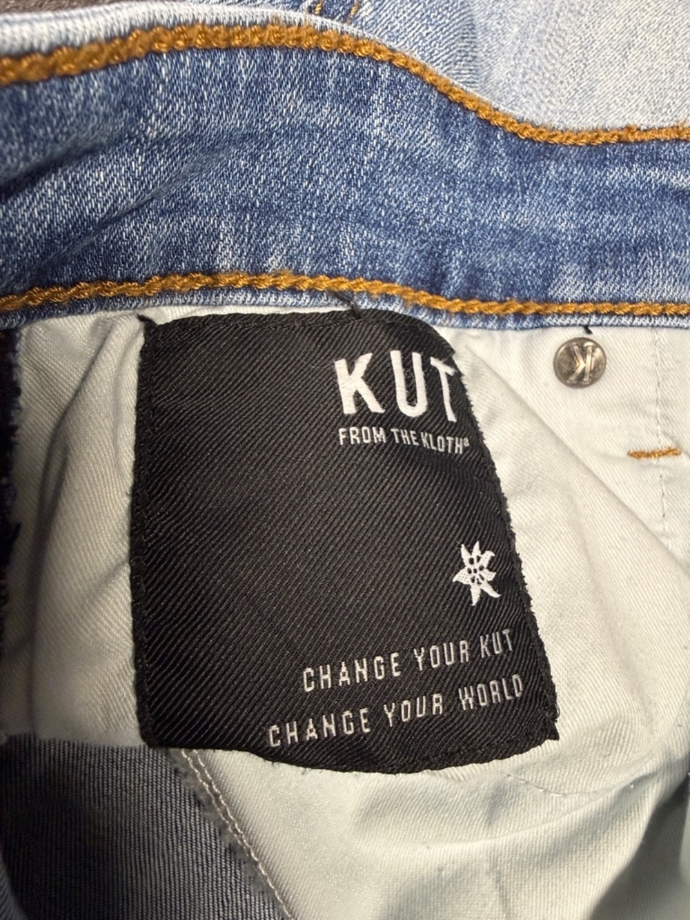 Kut from the Kloth Light Wash Distressed Ankle Jeans - Picture 5 of 6